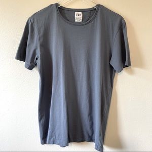 Zara Men's Deluxe Blue T-Shirt M